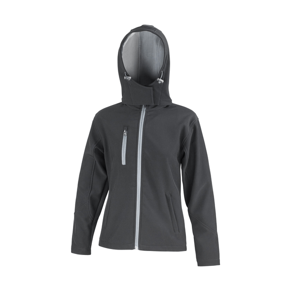 Ladies white hooded discount jacket